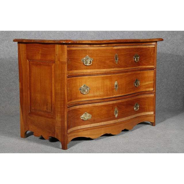 18 Century Baroque Cherry Chest of Drawers, 1750s For Sale - Image 16 of 18