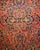 Textile Vintage Persian Sarouk Area Rug, Hand-Knotted Wool, Allover Floral Pattern, 3x5, Red& Navy For Sale - Image 7 of 14