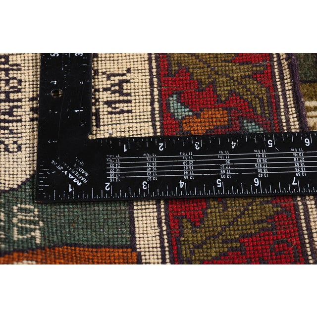 Vintage Afghan Pictorial Rug, 02'04 X 03'02 For Sale - Image 9 of 12