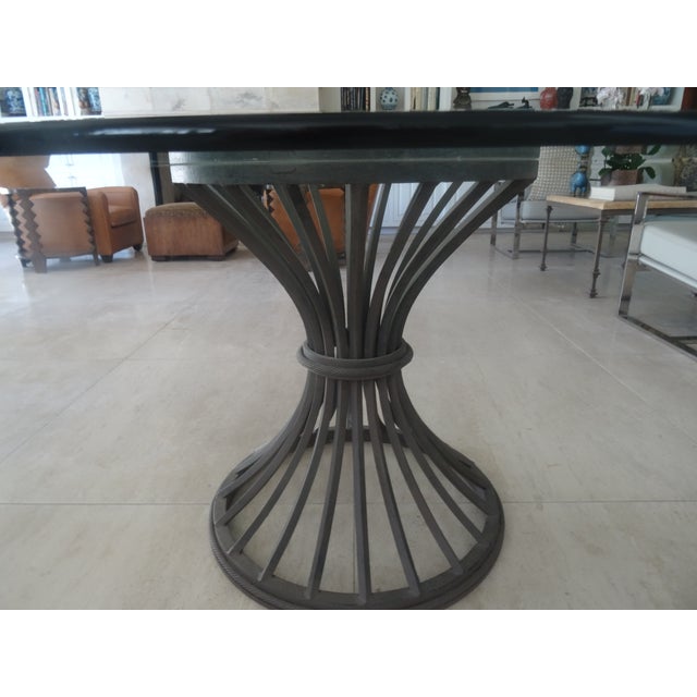 1990s 1990s Iron Dining Table Attributed to Dennis and Leen For Sale - Image 5 of 9