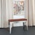Metal 1940s Custom Industrial Brushed Steel and Leather Bench For Sale - Image 7 of 9