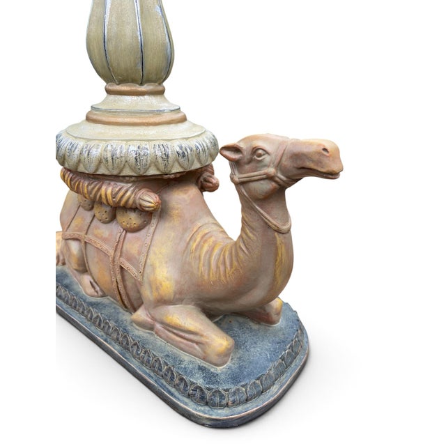 Vintage Moorish Style Ceramic Camel Lamp For Sale In Los Angeles - Image 6 of 11