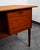 Wood Mid Century Danish Modern Desk Executive Teak 6 Drawer Bookshelf Floating Doors For Sale - Image 7 of 11