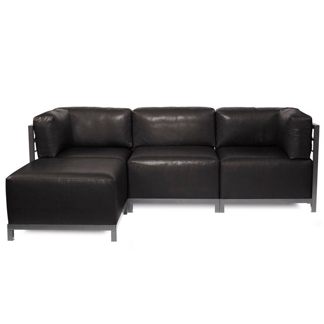 Contemporary Axis Corner Chair Avanti Black Titanium Frame For Sale - Image 3 of 5