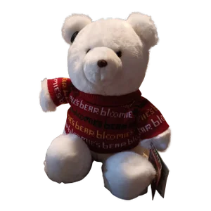 1986 Pristine in Package White Christmas Large Bloomie Bear