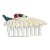 Italian Ceramic Trinket Box With Palm Frond For Sale