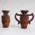 Wood Spanish Brutalist Vases in Wood, 1970s, Set of 2 For Sale - Image 7 of 15