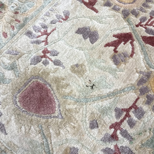 4ft X 6ft 1in Gump's Oriental Wool Rug For Sale - Image 11 of 12