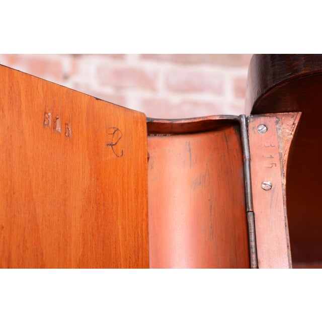 Bauhaus Wardrobe in Chrome, Steel, and Oak from Vichr a Spol, Czech, 1930s For Sale - Image 14 of 17