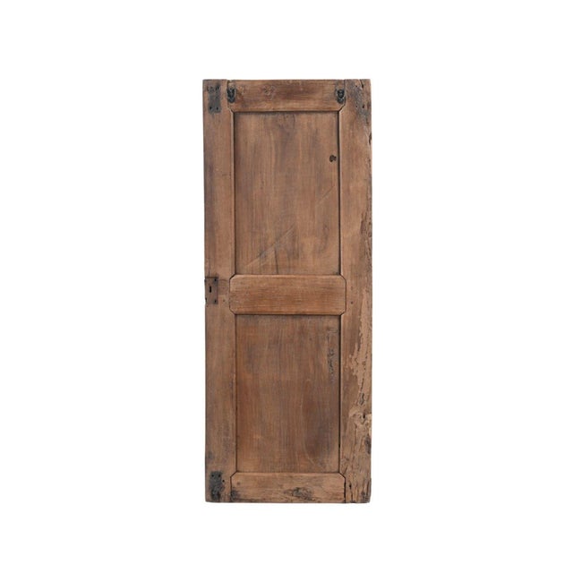 These 2 Antique Indian Carved and Painted Teakwood Window Panels are hand-carved from solid teakwood featuring bold...