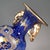 Make a bold statement with this striking cobalt blue ceramic vase, featuring a magnificent, detailed dragon motif. The...