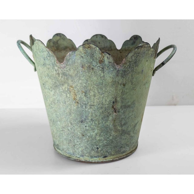 We are selling this great Arts & Crafts verdigris green bucket. This bucket is hand made from copper. Not sure where it...