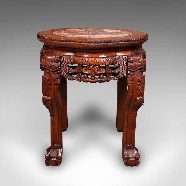 Art Deco Vintage Art Deco Lamp Stand, Oriental, Occasional, Wine, Side Table, Circa 1940 For Sale - Image 3 of 10