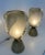 Art Deco Italian Grey and Gold Leaf Murano Glass Vase Lamps, 2000s, Set of 2 For Sale - Image 9 of 11