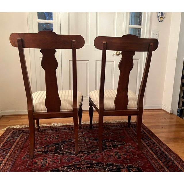 Traditional Ethan Allen British Classics Dining Side Chairs - Set of 2 For Sale - Image 3 of 5