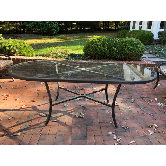 Woodard Landgrave Centurion Outdoor Dining Set 7 Pieces Chairish