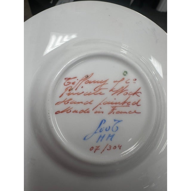 French Provincial Vintage Tiffany & Co. X Le Tallec Private Stock French Porcelain Butter Pat or Trinket Dishes - 12 pcs For Sale - Image 3 of 8