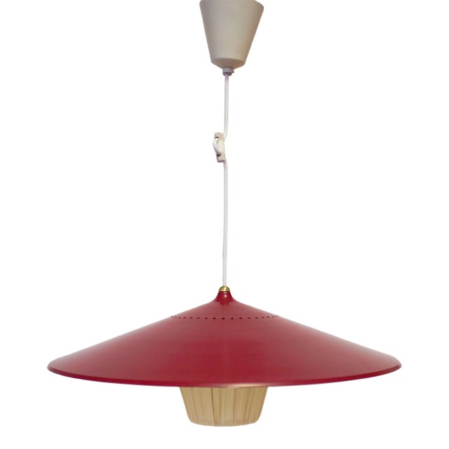 Vintage 1950s Swedish Ceiling Lamp For Sale