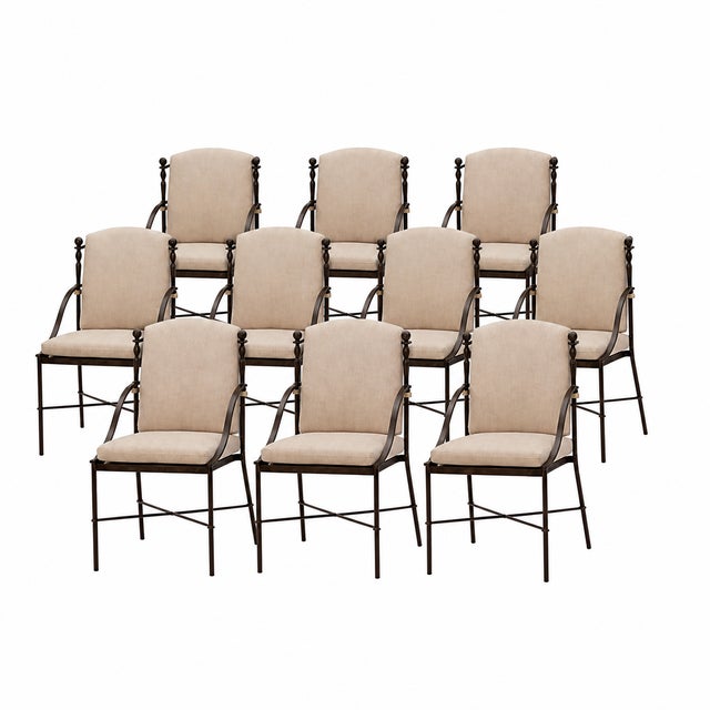 An elegant and well-proportioned outdoor dining chair from the Montecito Collection, defined by its refined architectural...