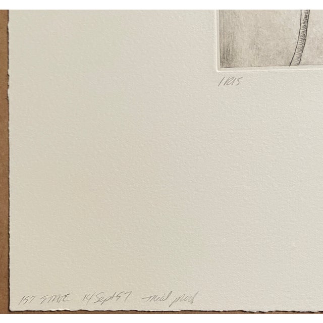 Traditional 1997 David Baird Iris Etching Trial Proof For Sale - Image 3 of 3