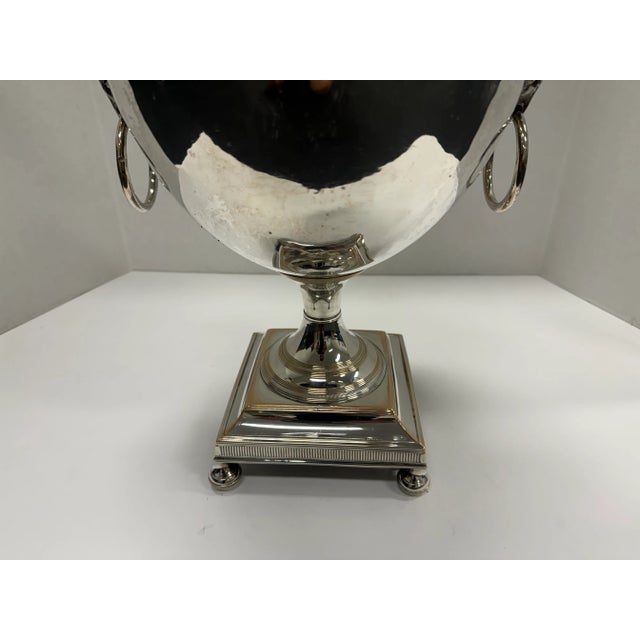 Antique English Silver Urn Lamp For Sale - Image 10 of 10