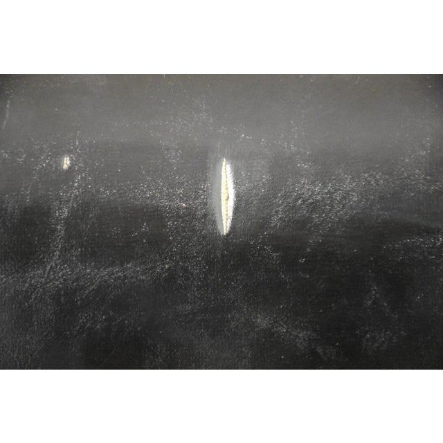 1970s Black Vinyl and Aluminum Dining Chairs - Set of 6 For Sale - Image 11 of 11