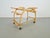 Vintage Trolley in Rattan, Bentwood and Leather, Italy, 1970s For Sale - Image 10 of 14