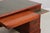 Reprodux English Yew Wood Green Leather Top Desk For Sale - Image 9 of 18