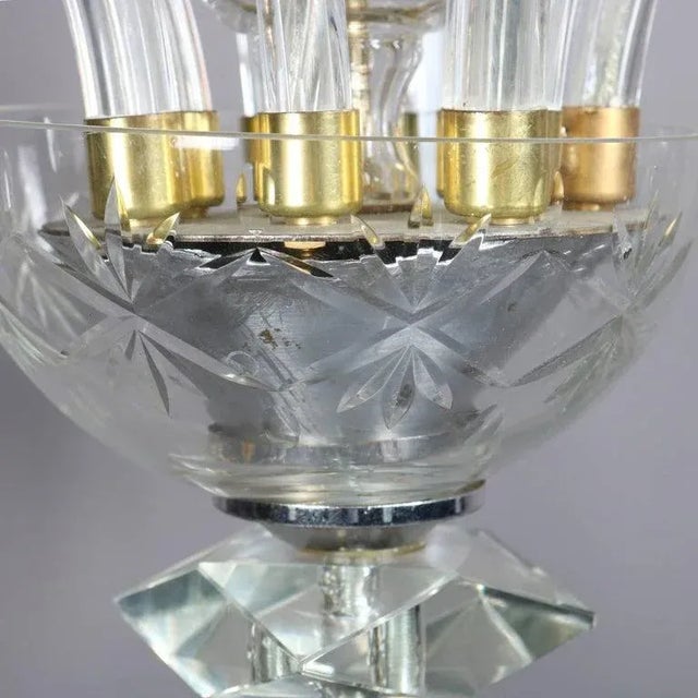 Oversized European Ten-Light Crystal Chandelier, 20th Century For Sale - Image 9 of 11