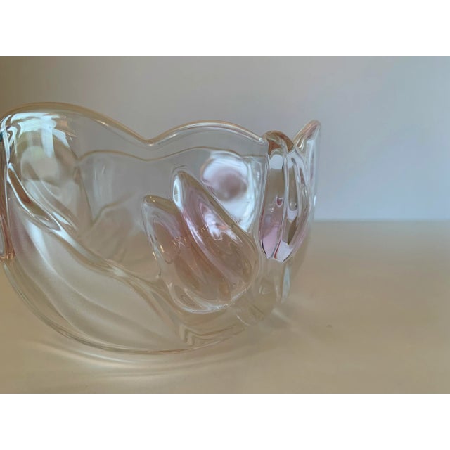 Traditional Vintage Pink and White Tulip Candy Dish For Sale - Image 3 of 8