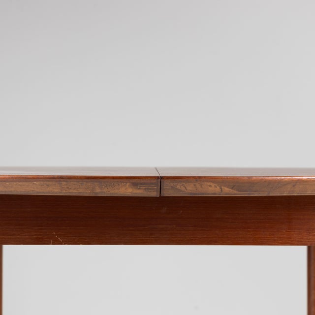 Wood Extendable Round Teak Table, 1960s For Sale - Image 7 of 14