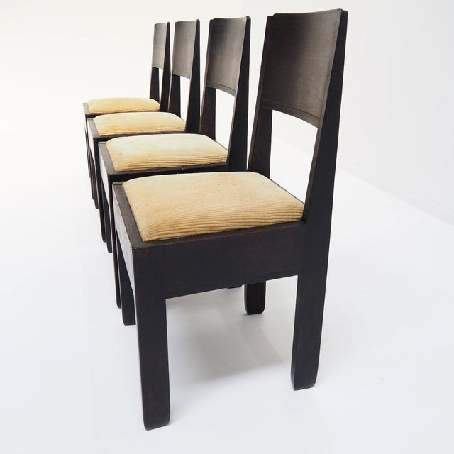 Large Dining Table with Chairs from l.o.v. Oosterbeek, the Netherlands, 1920s, Set of 7 For Sale - Image 11 of 15