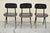 Industry West Madewell Industrial School Side Chair Black Metal Frame - Set of 3 For Sale - Image 10 of 11