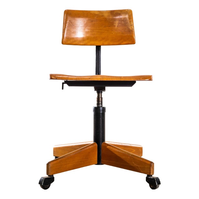 Angular Swivel Desk Chair from Giroflex, 1960s For Sale