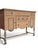 English Early 1900s Tiger Oak Sideboard With Scalloped Apron and Turned Legs For Sale - Image 3 of 10