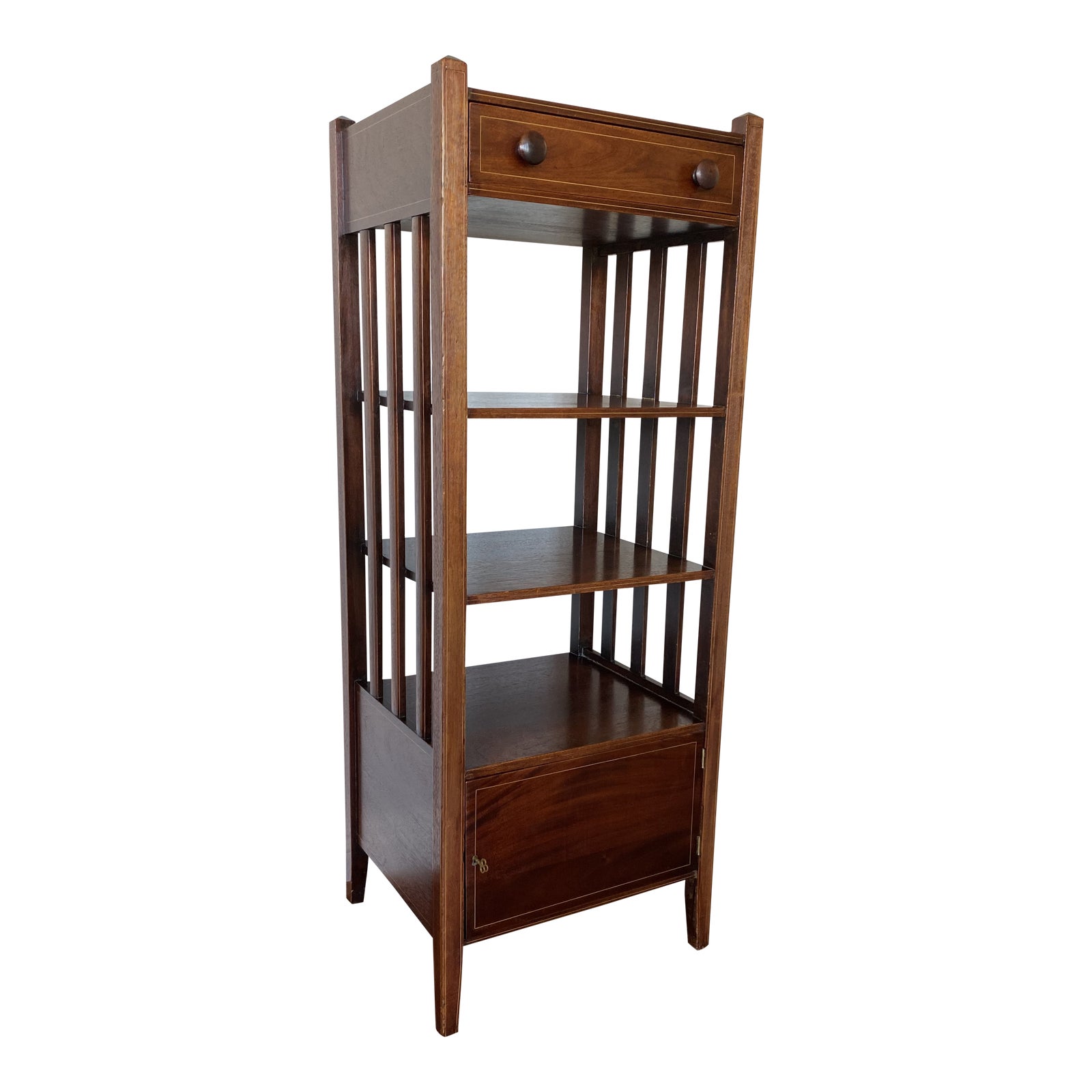 Vintage Shelving Unit With Inlay Chairish