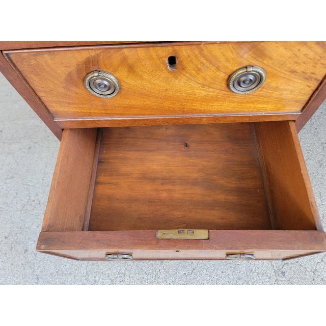Georgian Leather Top Mahogany Desk Circa. 1840-1860 For Sale - Image 10 of 18
