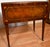 Wood 1930s English Hepplewhite Mahogany Satin Wood Inlay Leather Top Drop-Leaf Pembroke Side Tables For Sale - Image 7 of 18