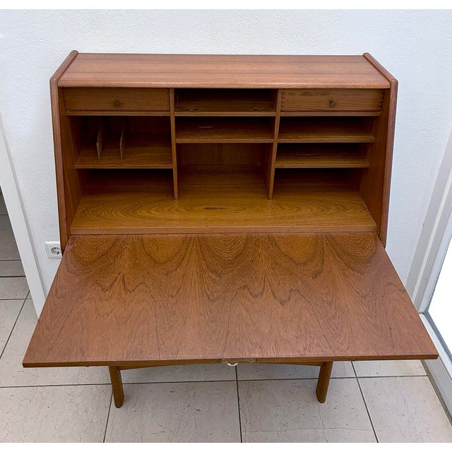 Vintage Secretaire in Teak from Bernhard Pedersen & Son For Sale - Image 17 of 18