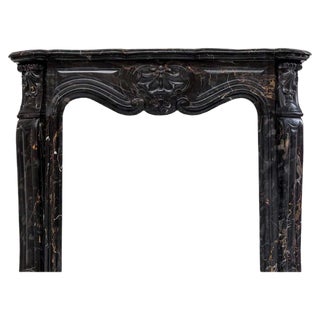 Louis XV Portoro Marble Fireplace Mantel For Sale