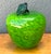 Dark Green Vintage Art Glass Apple For Sale - Image 8 of 12