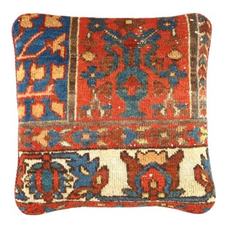 Pasargad Vintage Hand Knotted Farahan Rug Pillow For Sale