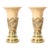 1930s Art Deco Gilt Bronze & Alabaster Table Lamps on Polished Brass Bases - a Pair For Sale
