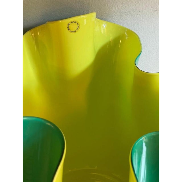 1970s Fazzoletto Model Vase by Venini, 1970s For Sale - Image 5 of 12