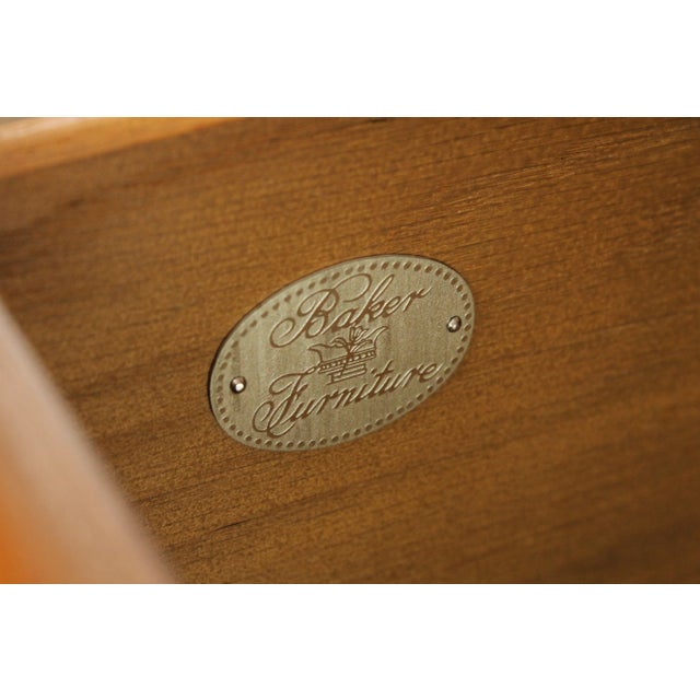 Late 20th Century Baker Chippendale Style Walnut TV Chest For Sale - Image 5 of 12