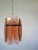Mid-Century Modern Italian Ground Pink Glass Pendant Lamp from Veca For Sale - Image 4 of 16