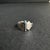 Mid-Century Modern Vintage Opal Sterling Silver Modernist Ring MCM Butterfly Size 7 - 7.5 For Sale - Image 3 of 11