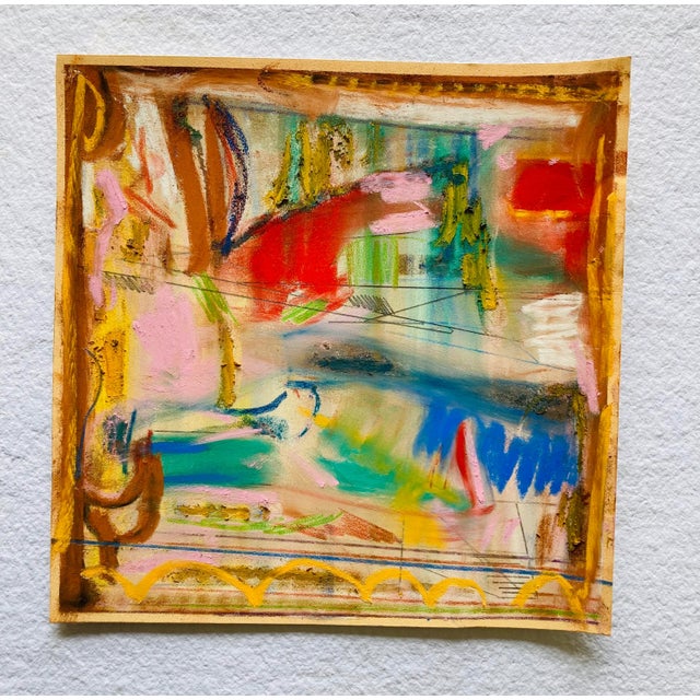 2020s Contemporary Abstract Composition Pastel Drawing For Sale - Image 5 of 5