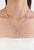 This elegant Drop Necklace showcases 6.24 carats of natural diamonds, set in a 14k white gold. Mix of baguette and pear...