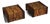 Percival Lafer Brutalist Parquet Low Profile Brazilian Modern Side Tables For Sale